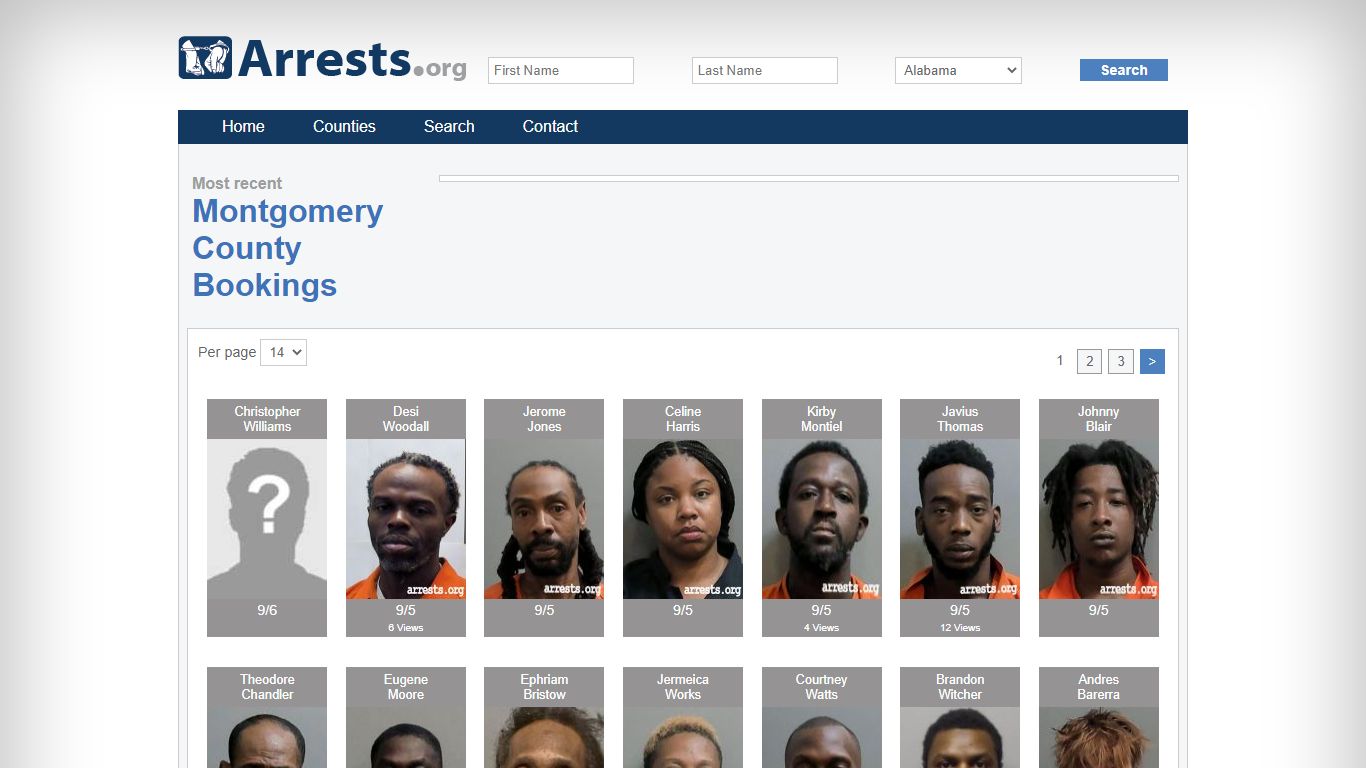 Montgomery County Arrests and Inmate Search